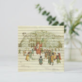 Retro | Vintage religiöse Weihnachten (Stehend Vorderseite)