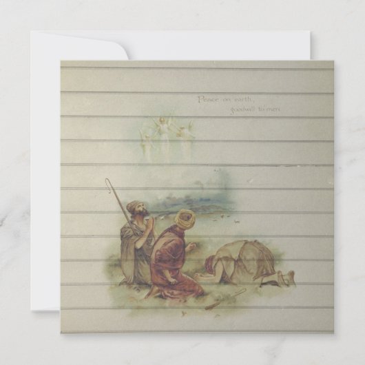 Retro | Vintage religiöse Weihnachten (Vorderseite)