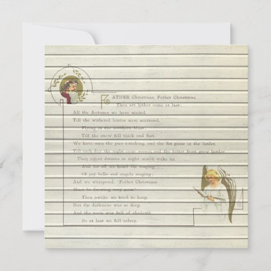 Retro | Vintage religiöse Weihnachten (Vorderseite)