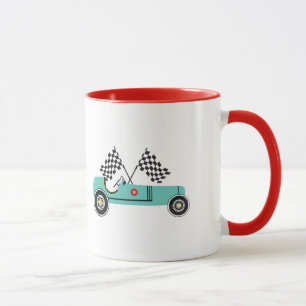 Retro-Vintage-Rennwagen-Kindertasse Tasse