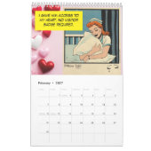 Retro Vintage Romance Comic: Bettgeflüster Kalender (Feb 2027)