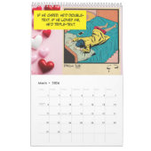 Retro Vintage Romance Comic: Pillow Talk Kalender (Mär 2026)