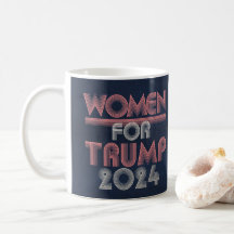Retro Vintage Rosa Frauen für Trump 2024