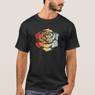 Retro Vintage Rosen Garten Rosen Gärtnerei Gärtner T-Shirt