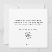 Retro Vintage rote Farm LKW Weihnachten (Rückseite)