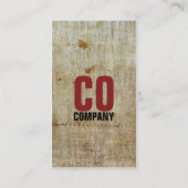 Retro Vintage rote schwarze gemusterte stilvolle Visitenkarte (Rückseite)