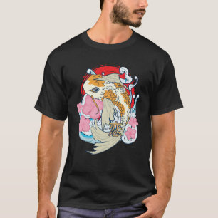 Retro Vintage Samurai Koi Fisch Japanischer Karpfe T-Shirt