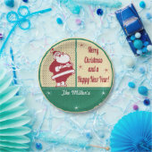 Retro Vintage Sankt Pappteller (Party)