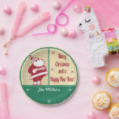 Retro Vintage Sankt Pappteller (Party)