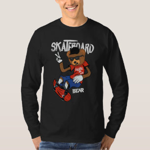 Retro Vintage Santa Cruz Bär Skateboarding Straße T-Shirt