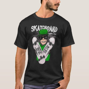 Retro Vintage Santa Cruz California Affe Skateboar T-Shirt