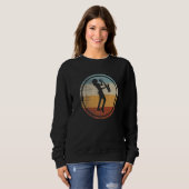 Retro Vintage Saxophone Female Saxophonist   Sweatshirt (Vorne ganz)