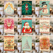 Retro Vintage Schmuck Freude Weihnachten