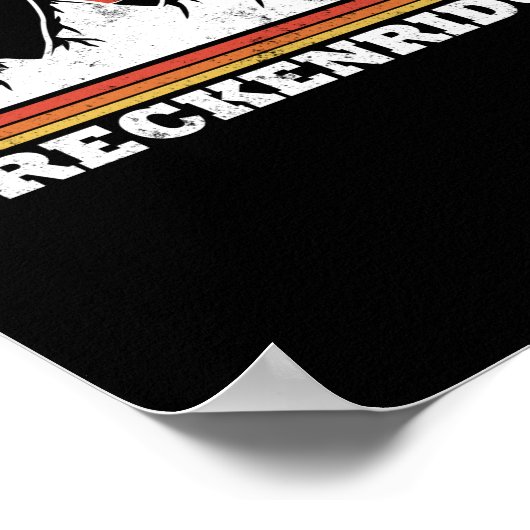 Retro Vintage Schneedecke Poster (Ecke)