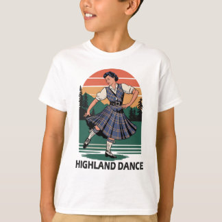 Retro-Vintage-Schottland-Highland-Tanz-Design-Gesc T-Shirt