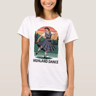 Retro-Vintage-Schottland-Highland-Tanz-Design-Gesc T-Shirt