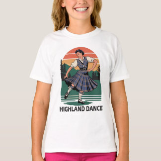 Retro-Vintage-Schottland-Hochland-Tanz-Design-Gesc T-Shirt