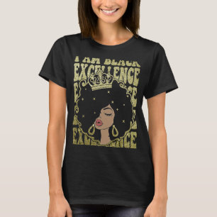 Retro Vintage Schwarze Exzellenz Afrikanischer Sto T-Shirt