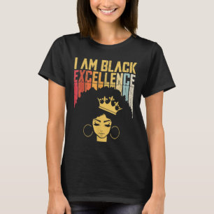 Retro Vintage Schwarze Exzellenz Afrikanischer Sto T-Shirt