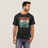 Retro Vintage Schwimmer Schwimmen T-Shirt (Vorne ganz)