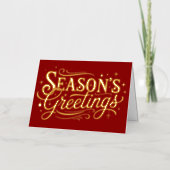 Retro Vintage Season’s Greetings Christmas (Vorderseite)