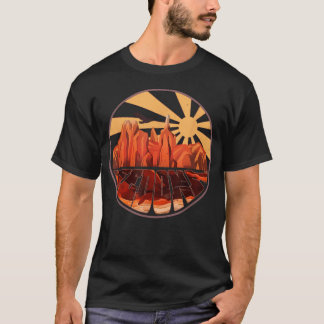 Retro Vintage Sedona Arizona Wandern Sonnenunterga T-Shirt