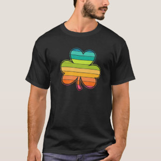 Retro Vintage Shamrock Klee St Patricks Day Leprec T-Shirt