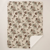 Retro Vintage Sherpadecke (Vorderseite)