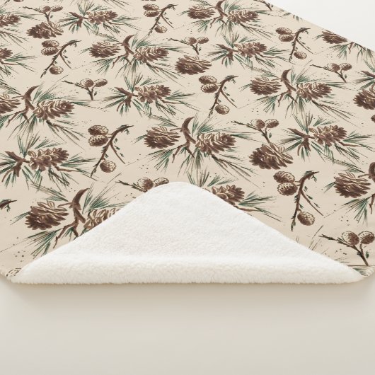 Retro Vintage Sherpadecke (3/4)