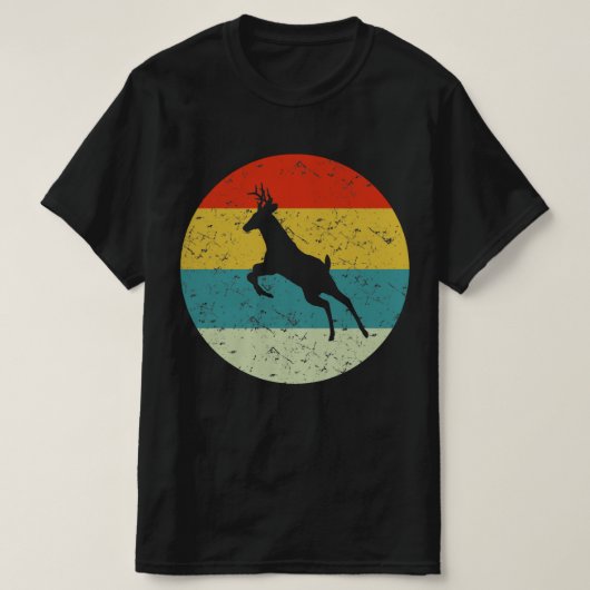 Retro Vintage Silhouette 70er T-Shirt (Design vorne)