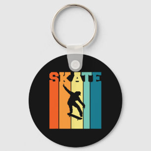 Retro Vintage Skate- Fröhliche Skateboarding-Woche Schlüsselanhänger
