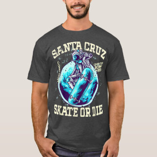 Retro Vintage Skateboard Street trage Santa Cruz w T-Shirt