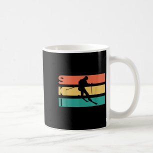Retro-Vintage-Ski-Geschenk für Skifahrer Kaffeetasse