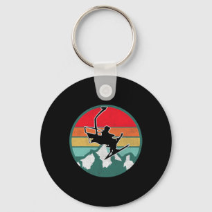Retro-Vintage-Ski-Geschenke für Skifahrer 1  Schlüsselanhänger