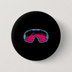 Retro-Vintage-Ski-Schneebrett-Brille 80er 90er Ski Button