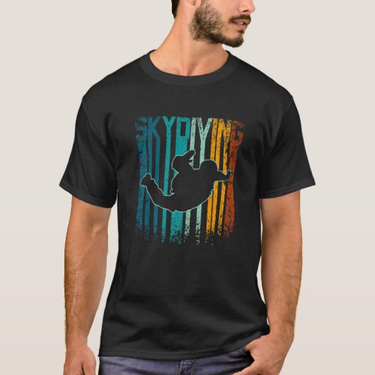 Retro Vintage skydiving T-Shirt (Vorderseite)