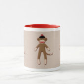 Retro Vintage Socke-ähnliche Affe-Tasse Tasse (Zentrum)