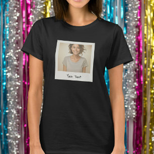 Retro Vintage Sofortbildkamera Benutzerdefiniertes T-Shirt