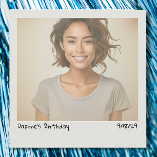 Retro Vintage Sofortkamera Ihr Foto Geburtstag Einladung