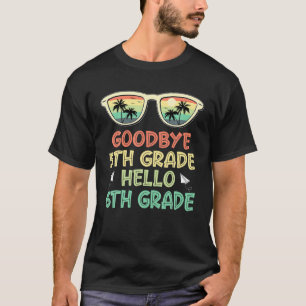 Retro Vintage Sonnenbrille Auf Wiedersehen 5. Klas T-Shirt