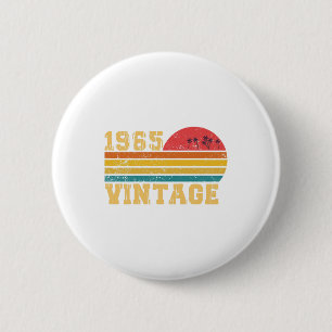 Retro Vintage Sonnenuntergang 1965 Geburtstag Button