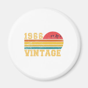 Retro Vintage Sonnenuntergang 1966 Geburtstag Magnet