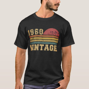 Retro Vintage Sonnenuntergang 1968 Geburtstag T-Shirt