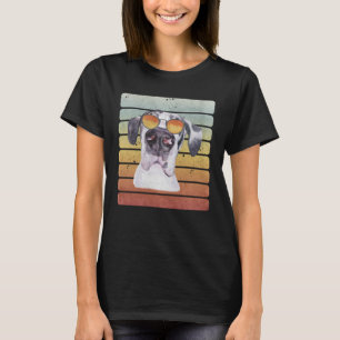 Retro Vintage Sonnenuntergang Deutsche Dogge Mama T-Shirt