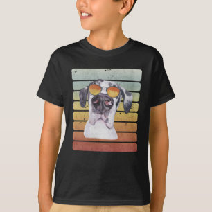 Retro Vintage Sonnenuntergang Deutsche Dogge Mama T-Shirt