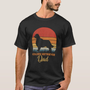 Retro Vintage Sonnenuntergang Golden Retriever Vat T-Shirt