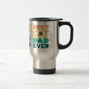 Retro-Vintage-Sonnenuntergang-Vatertag-Bester-Katz Reisebecher
