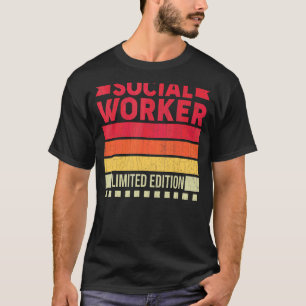 Retro Vintage Sozialarbeiter-Sozialarbeit Grafik T-Shirt