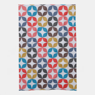 Retro Vintage Sternchen-Vereinbarung Geschirrtuch