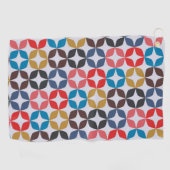 Retro Vintage Sternchen-Vereinbarung Golfhandtuch (Horizontal)